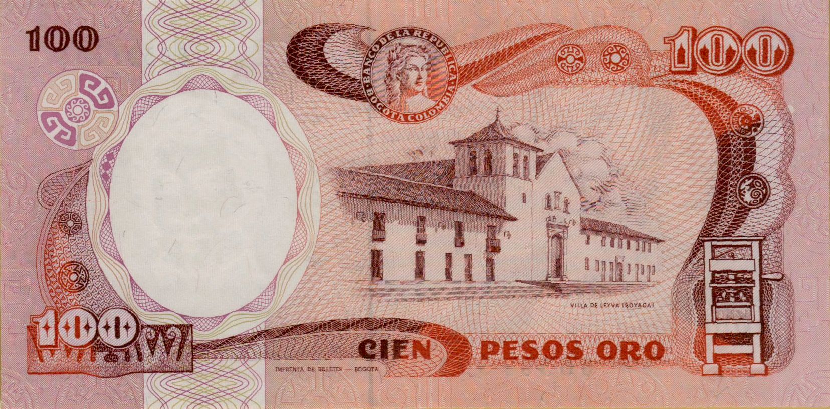 Colombia 100 1986 UNC P-426/b